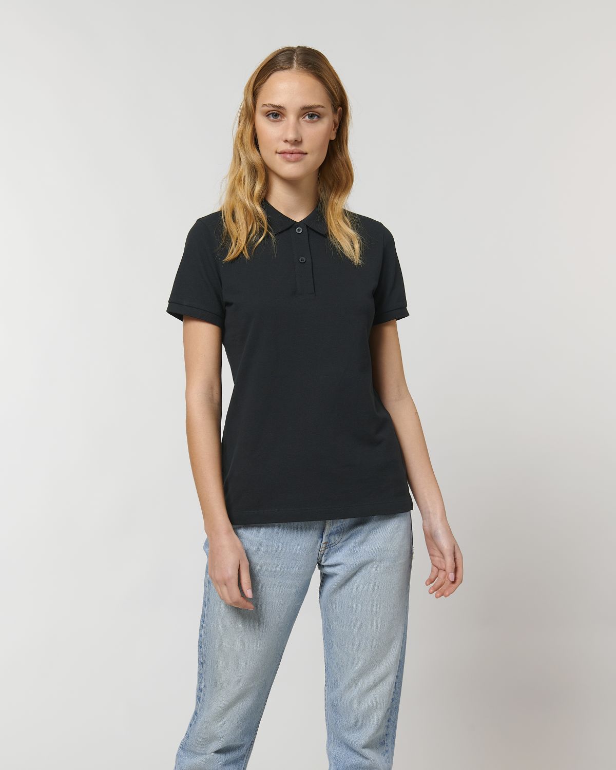 Damen Polo unifarben