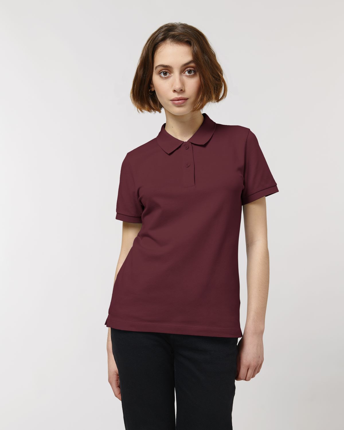 Damen Polo unifarben