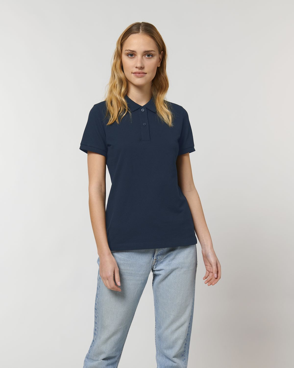 Damen Polo unifarben