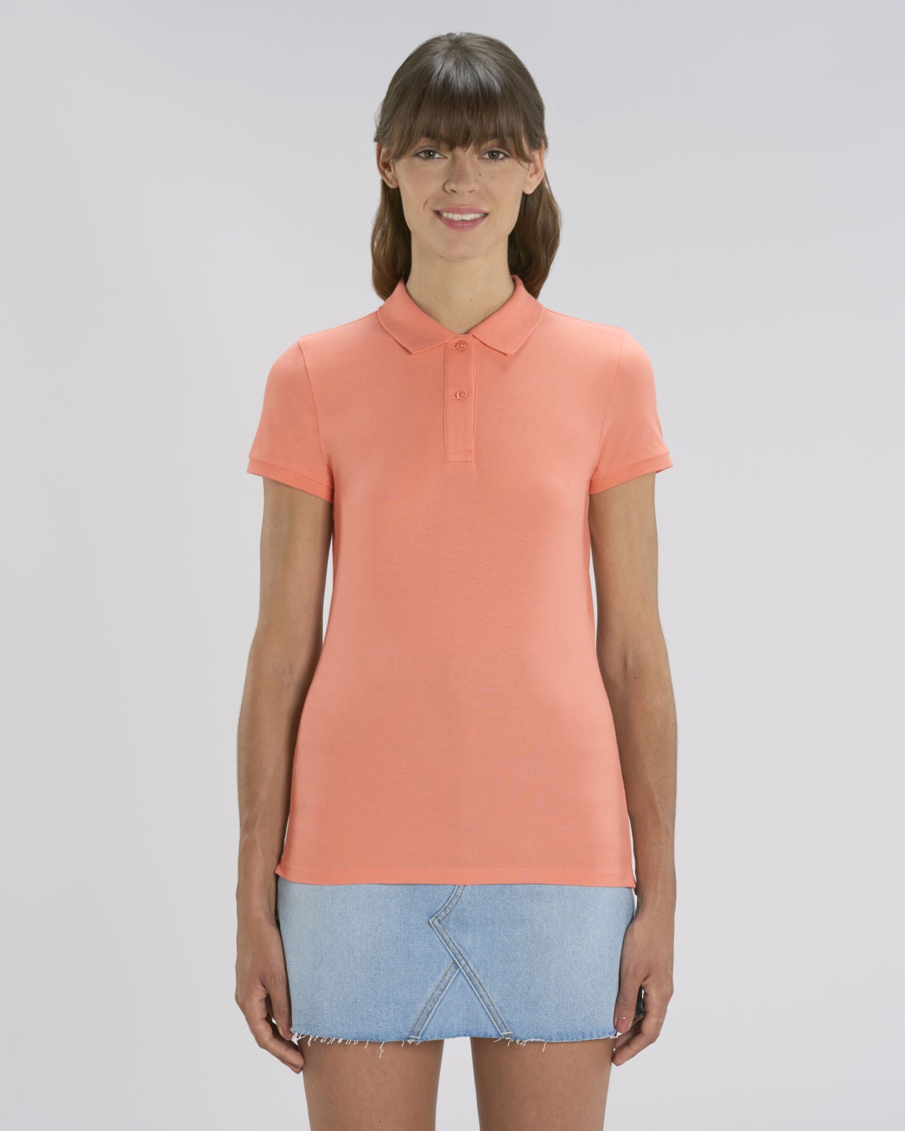 Damen Polo unifarben