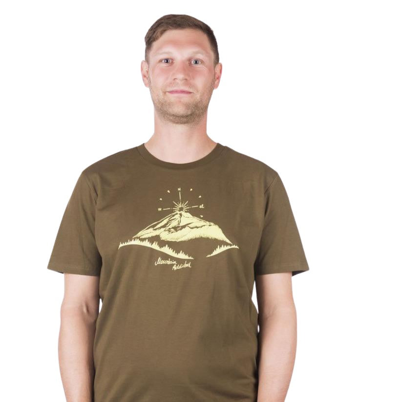 Ecolodge | T- Shirt "Mountain Love" british khaki